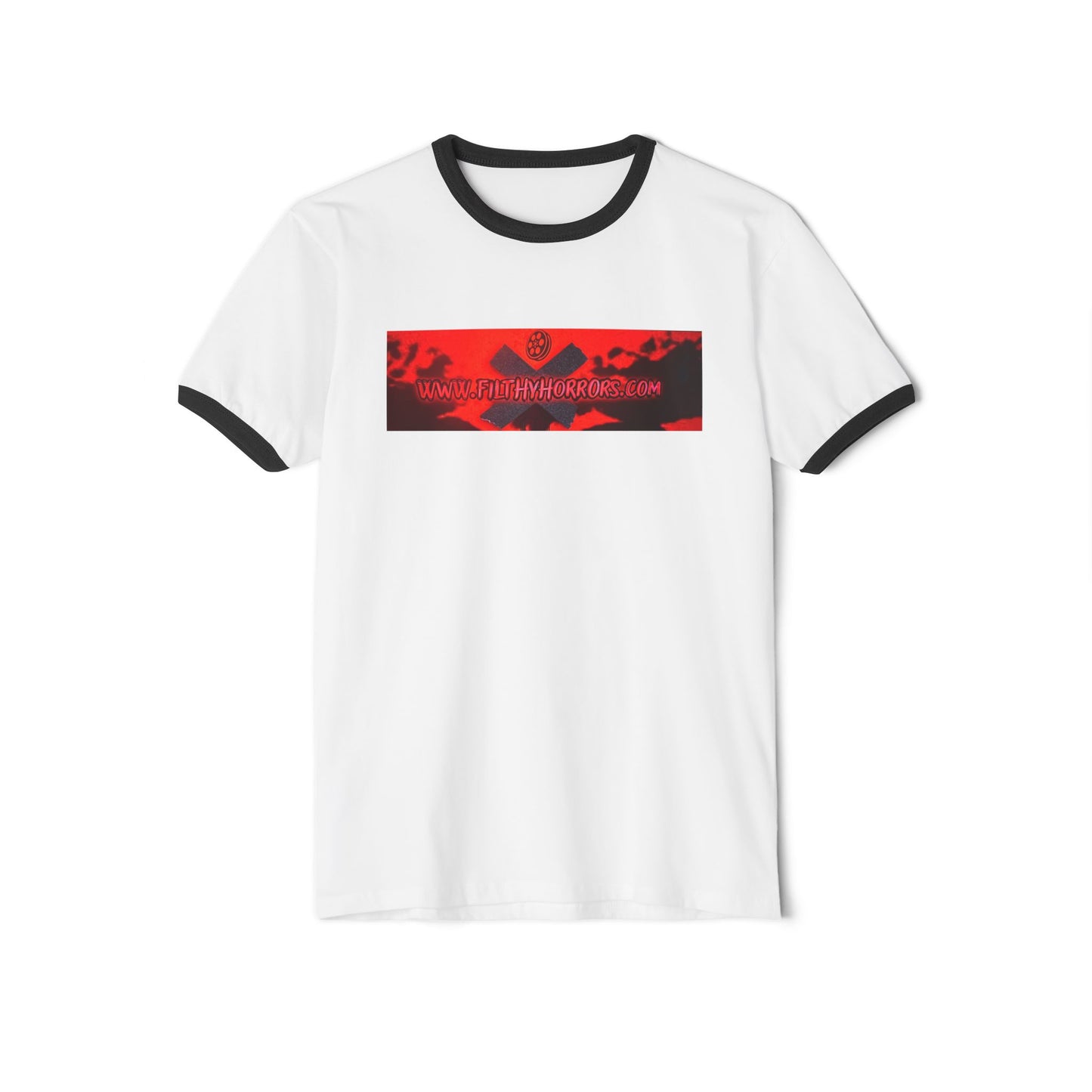 FilthyHorrorsdotcom Unisex Cotton Ringer T-Shirt