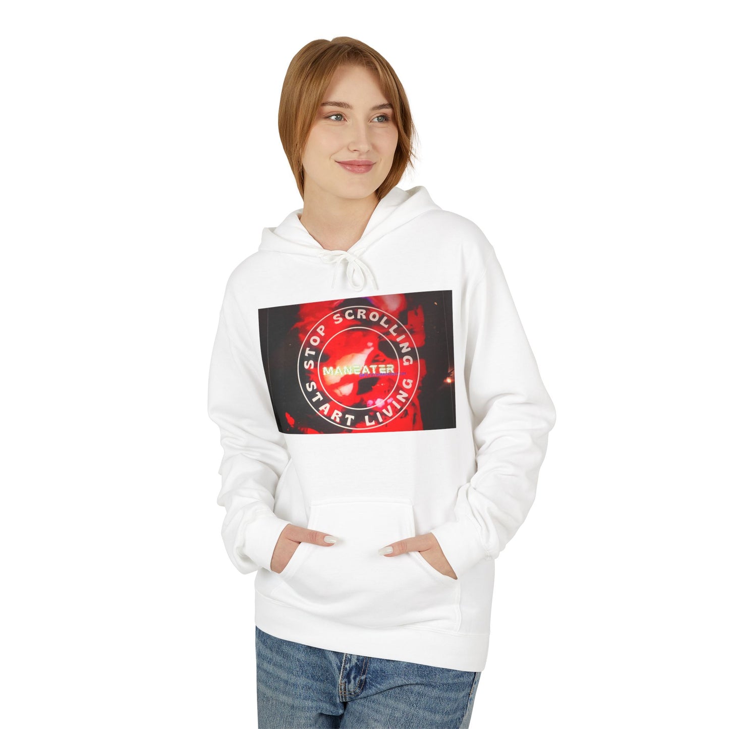 Maneater - Unisex Midweight Softstyle Fleece Hoodie